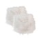 Icelandic Sheepskin Chair Pad Natural 15X15 2-Piece Soft Faux